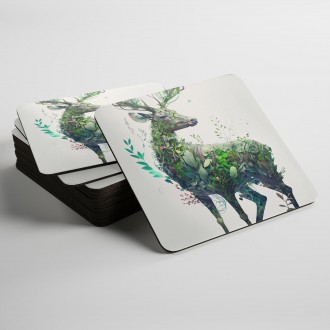 Podtácky Přírodní jelen