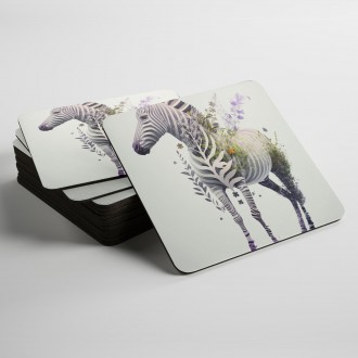 Podtácky Květinová zebra