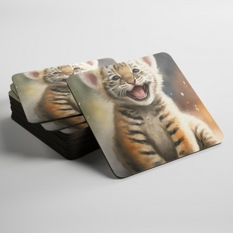 Podtácky Akvarelový tygr