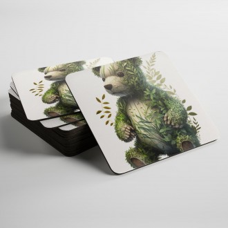 Podtácky Přírodní medvídek