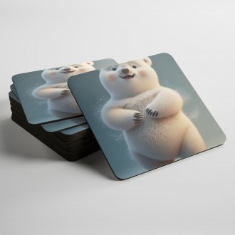 Podtácky Roztomilý lední medvěd