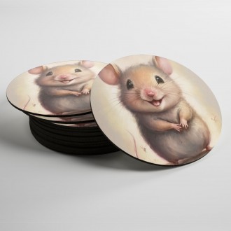 Podtácky Akvarelová myš