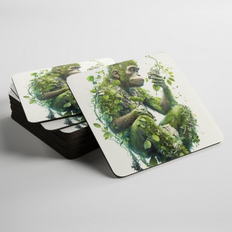 Podtácky Přírodní opice