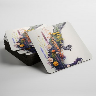 Podtácky Květinový krokodýl