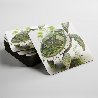 Podtácky Přírodní želva