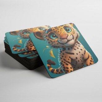 Podtácky Roztomilý leopard