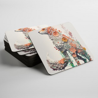 Podtácky Květinová liška