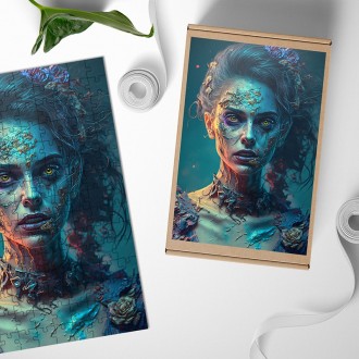 Dřevěné puzzle Živá mrtvá 2