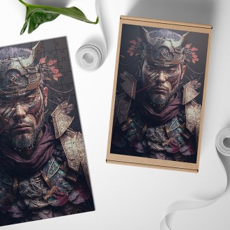 Dřevěné puzzle Samuraj 2