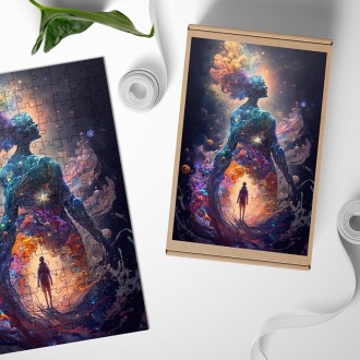 Dřevěné puzzle Snění