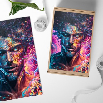 Dřevěné puzzle Živel