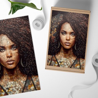Dřevěné puzzle Atraktivní mozaika