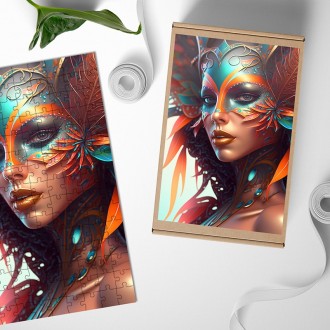Dřevěné puzzle Karnevalová tanečnice 5