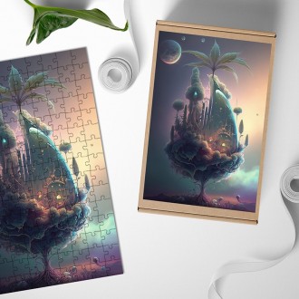 Dřevěné puzzle Svět opojení