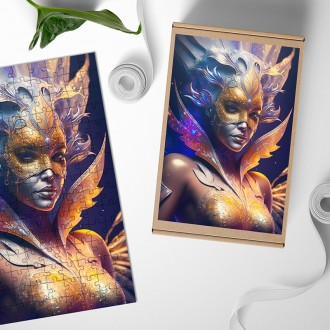 Dřevěné puzzle Karnevalová tanečnice