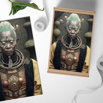 Dřevěné puzzle Mimozemský mnich