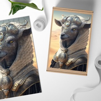 Dřevěné puzzle Mimozemská rasa - Koza