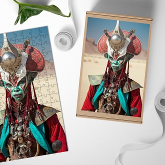 Dřevěné puzzle Mimozemšťan 2