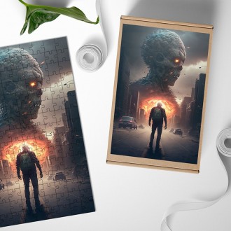 Dřevěné puzzle Konec světa 2