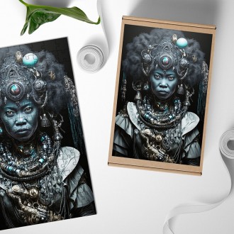 Dřevěné puzzle Mimozemská kněžka 4