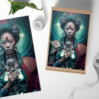 Dřevěné puzzle Mimozemská kněžka 7