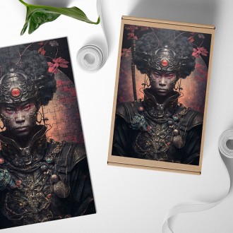 Dřevěné puzzle Mimozemský bojovník 2