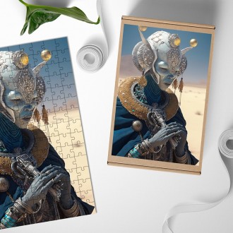 Dřevěné puzzle Mimozemská kněžka 9