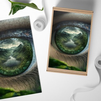 Dřevěné puzzle Pohled do přírody 5