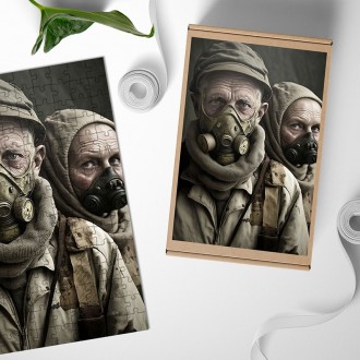 Dřevěné puzzle Postapokalyptická společnost