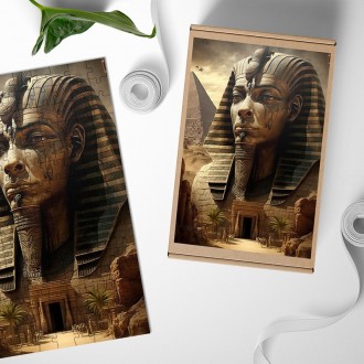 Dřevěné puzzle Egyptský chrám