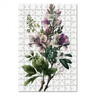 Dřevěné puzzle Květinový herbář