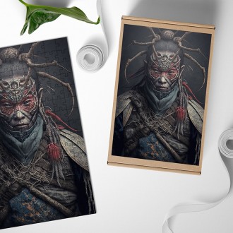 Dřevěné puzzle Děsivý válečník