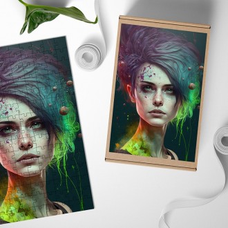 Dřevěné puzzle Toxická lesní víla