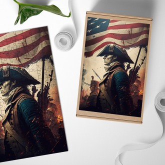 Dřevěné puzzle Patriot