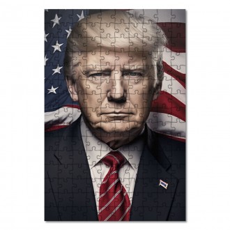 Dřevěné puzzle Prezident USA Donald Trump