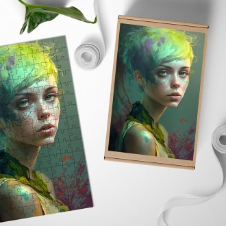 Dřevěné puzzle Toxická lesní víla 2