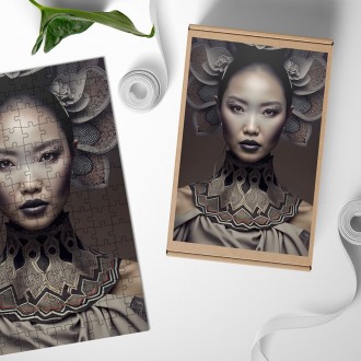 Dřevěné puzzle Asijská Móda 2