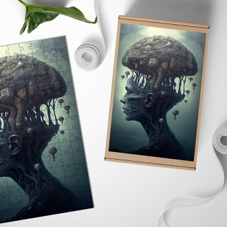 Dřevěné puzzle Tvář  lesa 3