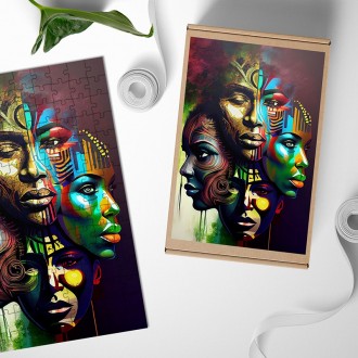 Dřevěné puzzle Moderní umění - styly