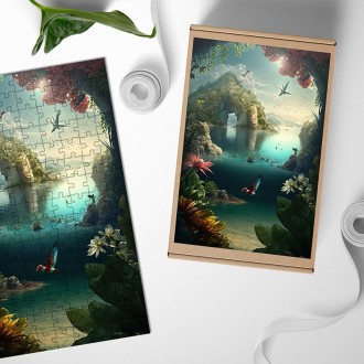 Dřevěné puzzle Ztracený ostrov