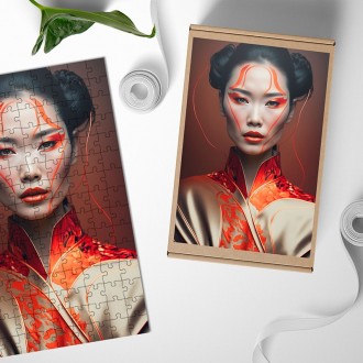 Dřevěné puzzle Asijská Móda 1