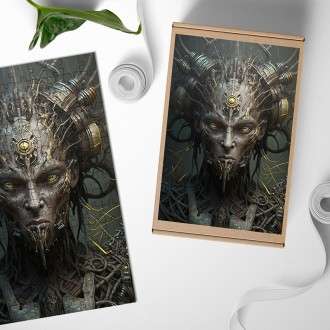 Dřevěné puzzle Hororová umělá inteligence