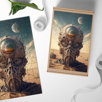 Dřevěné puzzle Mimozemská entita 1