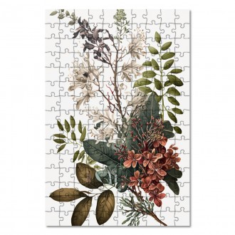 Dřevěné puzzle Květinový herbář 7