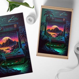 Dřevěné puzzle Arkádová příroda