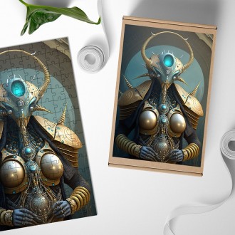 Dřevěné puzzle Mimozemská entita