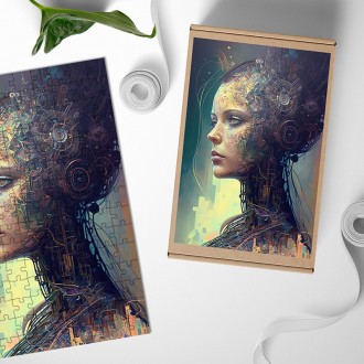 Dřevěné puzzle Android