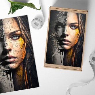 Dřevěné puzzle Ďábel uvnitř