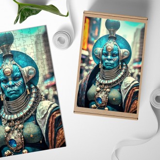 Dřevěné puzzle Fantasy vesmírný tvor