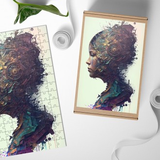 Dřevěné puzzle Lidská mysl